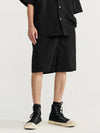 Jacquard Shorts with Elastic Belt in Black Color 4
