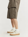 Jacquard Shorts with Elastic Belt in Brown Color 6