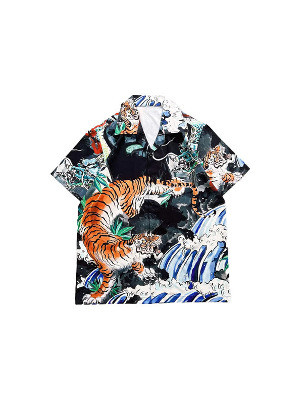 Japanese Tiger Print Shirt