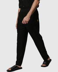 Justin Cassin Abade Pleated Pants in Black Color 2