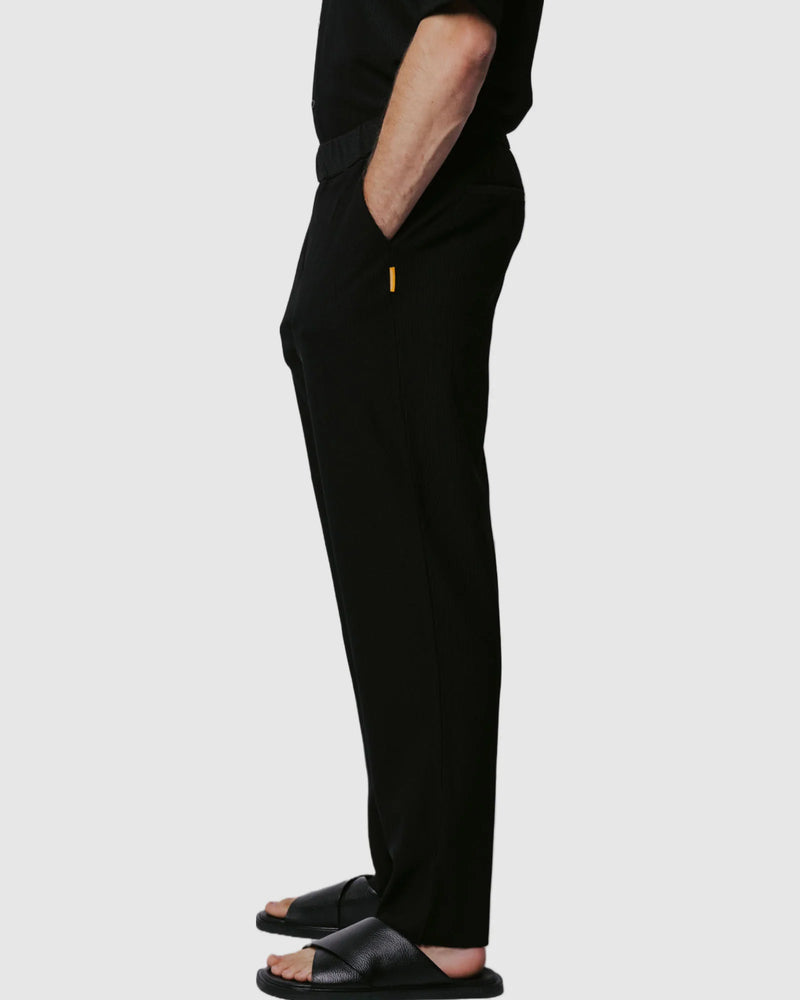 Justin Cassin Abade Pleated Pants in Black Color 6