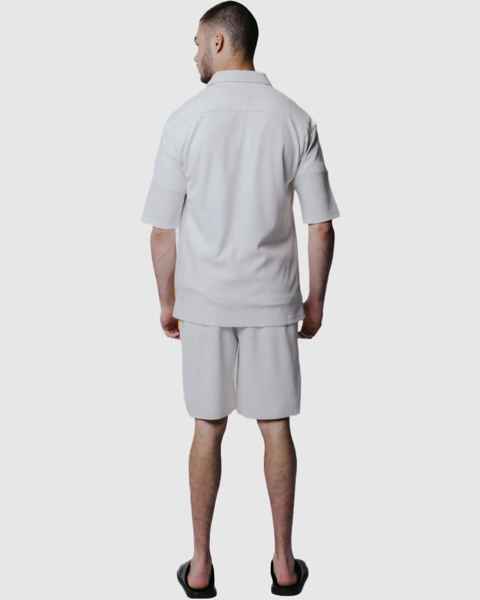 Justin Cassin Abade Pleated Shorts in White Color 2
