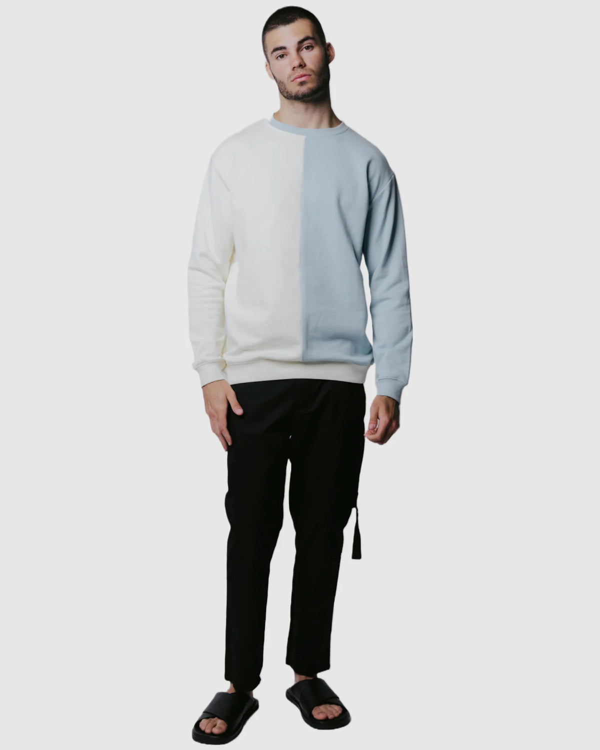 Justin Cassin Ace Jumper in Ivory/Mint Color 7