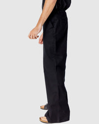 Justin Cassin Bartel Flared Chino Pants in Black Color 3