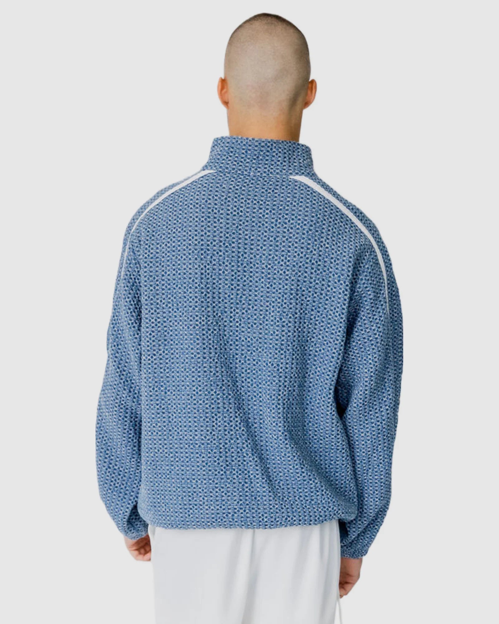 Justin Cassin Daylan High Sweatshirt in Blue Color 4