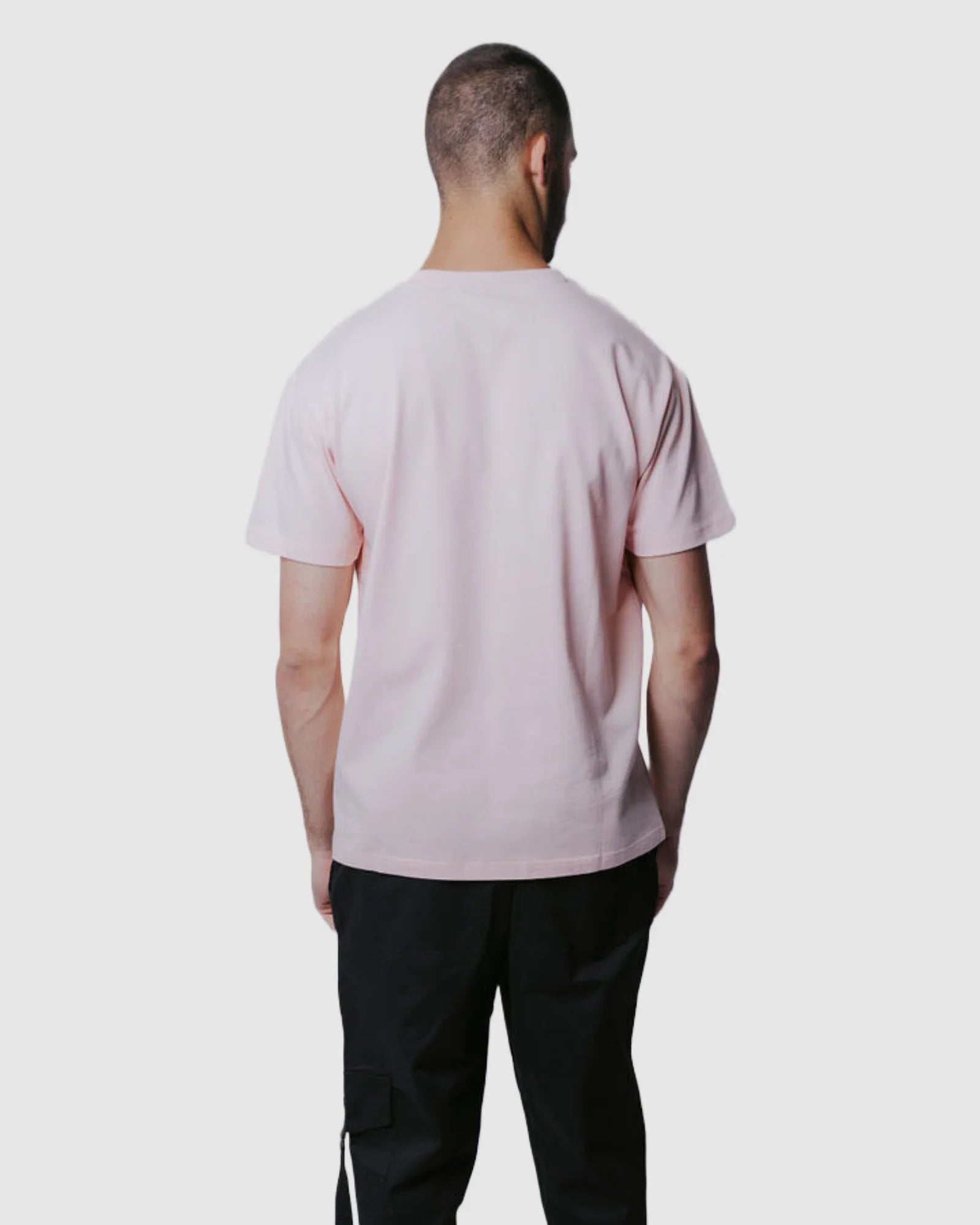 Justin Cassin Essential T-Shirt in Dusty Pink Color 4