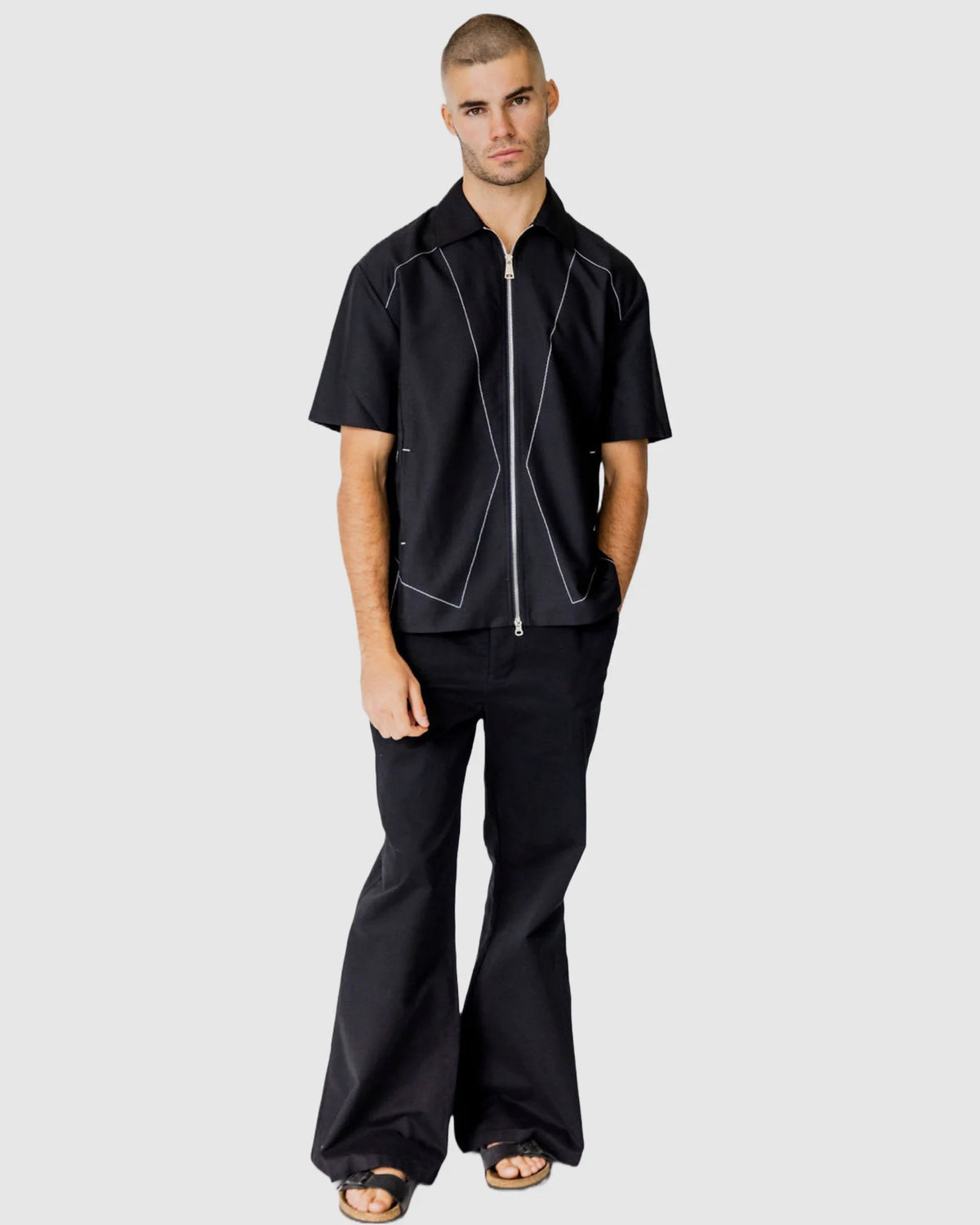 Justin Cassin Fernando Short Sleeve Zip Shirt 2