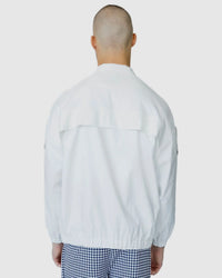 Justin Cassin Haruto Strap Jacket in White Color 4
