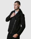 Justin Cassin Hawkins Sherpa Jacket in Black Color 5