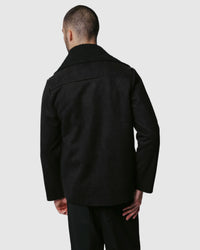 Justin Cassin Hawkins Sherpa Jacket in Black Color 7