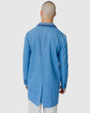 Justin Cassin Hemming Woven Coat in Blue Color 4