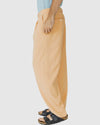 Justin Cassin Heran Loose Fit Trousers in Apricot Color 4