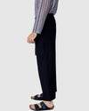 Justin Cassin Liberty Loose Tie Pants in Black Color 3