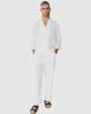 Justin Cassin Liberty Loose Tie Pants in White Color 2