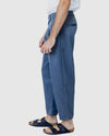 Justin Cassin Mooney Button Cropped Pants in Blue Color 3