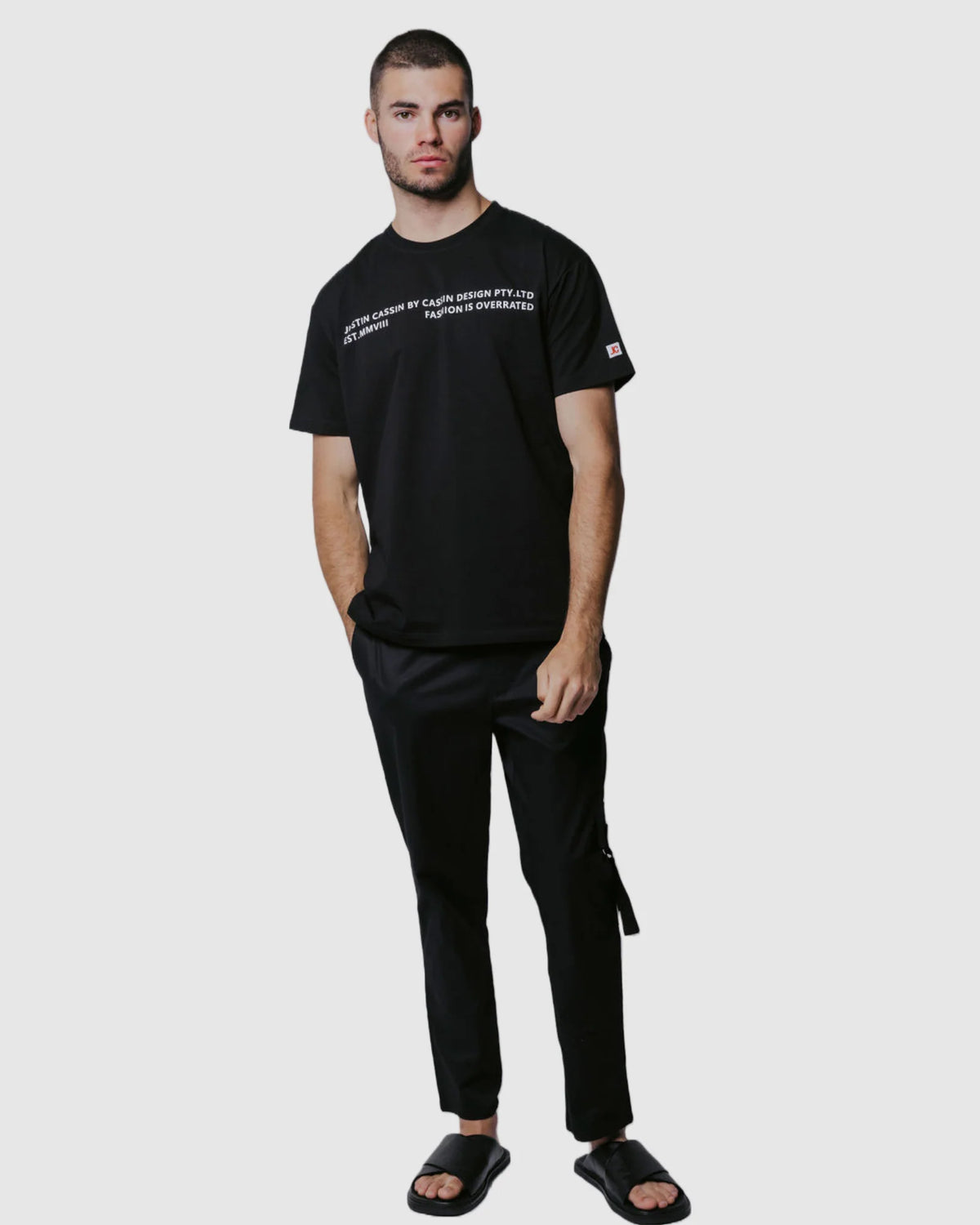 Justin Cassin Overated T-Shirt in Black Color 2