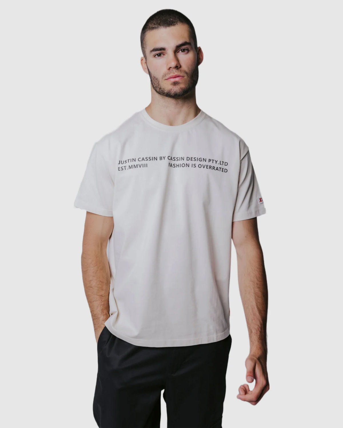 Justin Cassin Overated T-Shirt in Natural Color