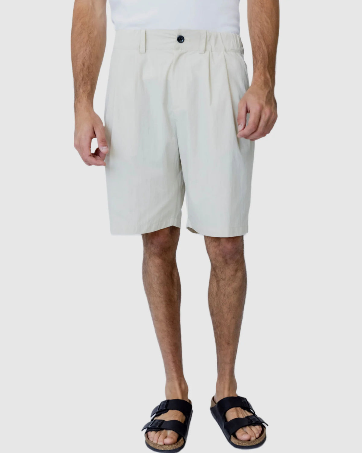 Justin Cassin Randall Casual Shorts In Cream Color