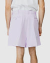 Justin Cassin Robbie Loose Cropped Shorts in Lilac Color 4
