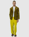 Justin Cassin Terrance Suede Blazer in Gold Color 2