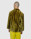 Justin Cassin Terrance Suede Blazer in Gold Color 4