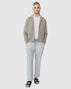 Justin Cassin Zachary Loose Tie Pants in Grey Color 2