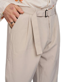 Justin Cassin Dempsey Belted Joggers in Grey Color 5