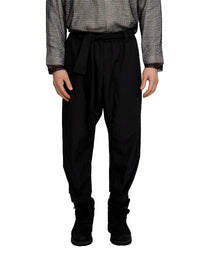 Justin Cassin Homage Belted Tie Joggers in Black Color