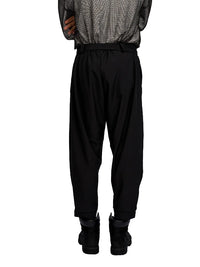 Justin Cassin Homage Belted Tie Joggers in Black Color 4