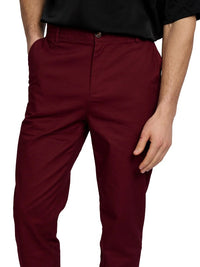 Justin Cassin Louis Slim Pants in Red Color 4