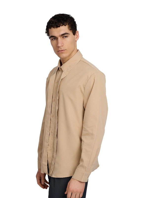 Justin Cassin Spencer Tie Up Shirt in Khaki Color 5