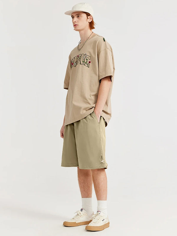 Khaki Shorts with Big Back Pockets 6