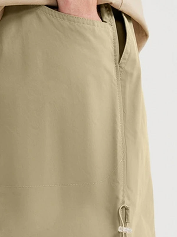 Khaki Shorts with Big Back Pockets 7