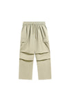 Khaki Straight Leg Cargo Pants