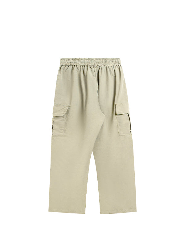 Khaki Straight Leg Cargo Pants 2