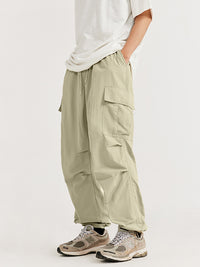 Khaki Straight Leg Cargo Pants 3