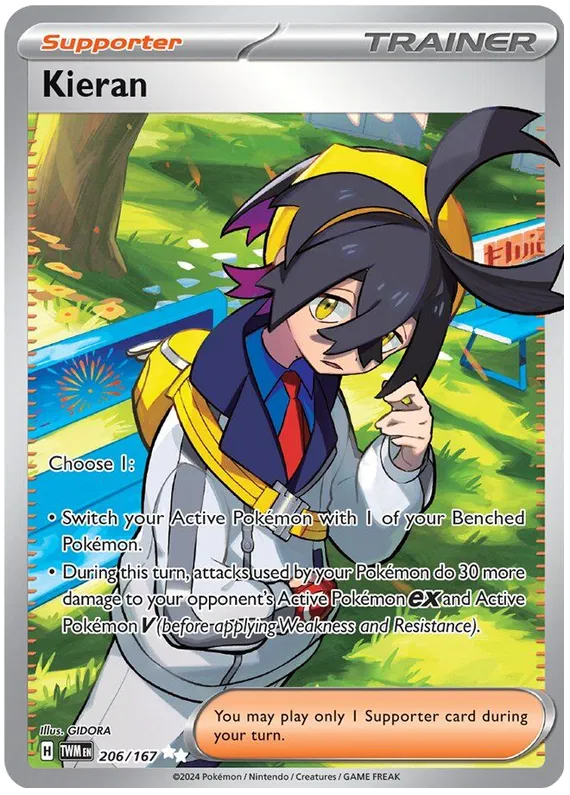 [Collector Troves] Pokemon Scarlet & Violet Twilight Masquerade Trainer Kieran Card