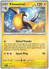 [Collector Troves] Pokemon Scarlet & Violet Paldean Fates Kilowattrel Card