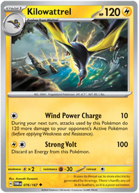 [Collector Troves] Pokemon Scarlet & Violet Twilight Masquerade Kilowattrel Card