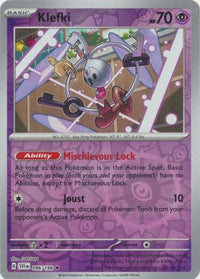 Pokemon Scarlet & Violet Klefki Card reverse