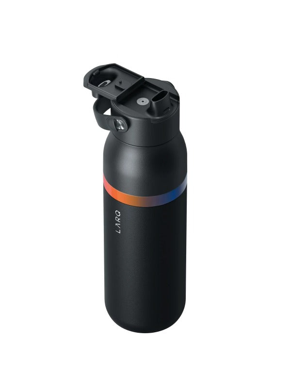 LARQ x Amber Vittoria Bottle Swig Top in Obsidian Black Color (1L/32oz) 4