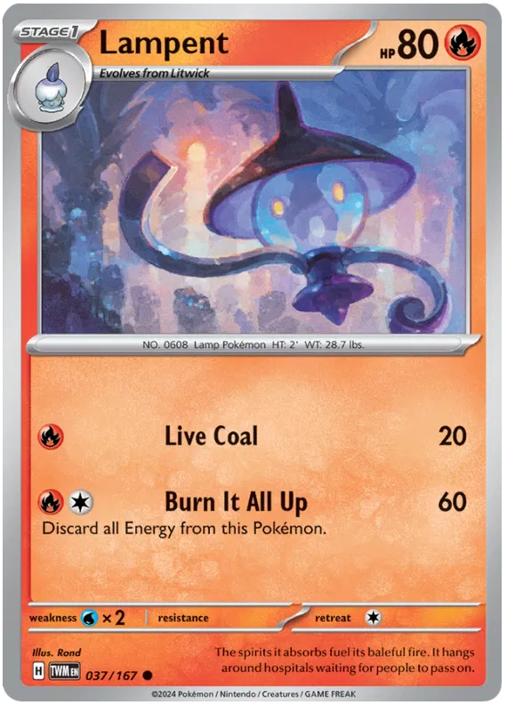 [Collector Troves] Pokemon Scarlet & Violet Twilight Masquerade Lampent Card
