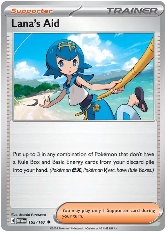 [Collector Troves] Pokemon Scarlet & Violet Twilight Masquerade Trainer Lana's Aid Card