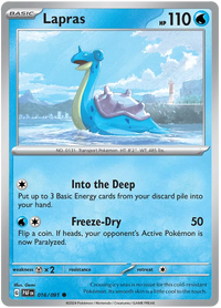 [Collector Troves] Pokemon Scarlet & Violet Paldean Fates Lapras Card