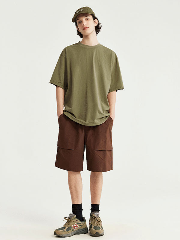 Lightweight Hydrogen Silk Blend T-Shirt with Adjustable Strap in Green Color 3