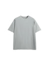 Lightweight Hydrogen Silk Blend T-Shirt with Adjustable Strap in Grey Color