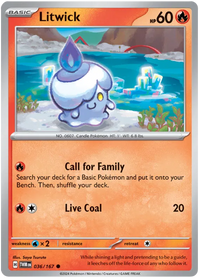 [Collector Troves] Pokemon Scarlet & Violet Twilight Masquerade Litwick Card