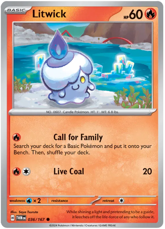 [Collector Troves] Pokemon Scarlet & Violet Twilight Masquerade Litwick Card