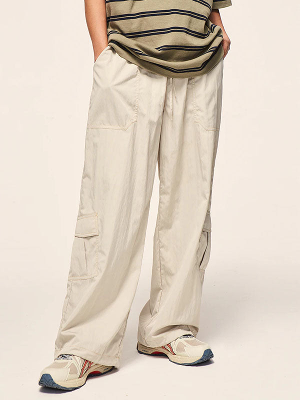 Loose Fit Apricot Cargo Pants 3