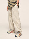 Loose Fit Apricot Cargo Pants 4
